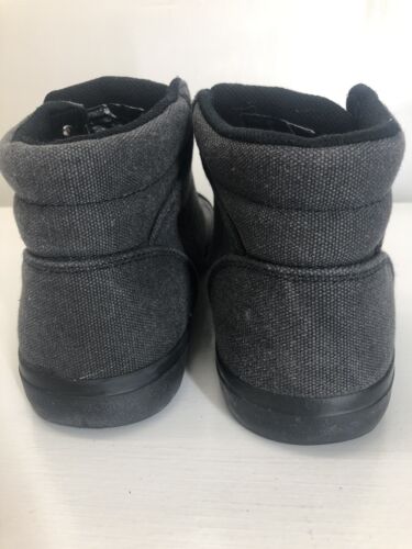 Zapatos de monopatín Lugz para hombre gris oscuro de lona de caña alta talla 9 usados en excelente estado - Imagen 7 de 9