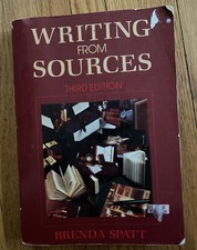 Writing from Sources by Brenda Spatt third edition book 1991