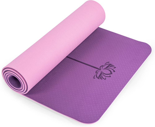 Yoga Mat Extra Thick 1/3'' Non Slip Yoga Mats for Women Eco Friendly TPE Fitness