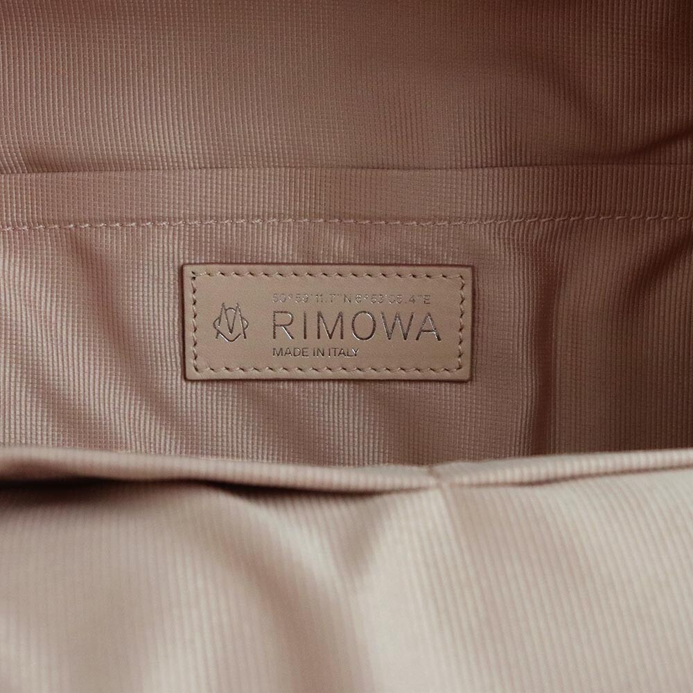 RIMOWA NEVER STILL Backpack DESERT ROSE Pink Canvas Leather