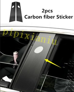 Door Lock Window Switch Panel Cover Trim Carbon Fiber for Tesla Model 3 2017-19