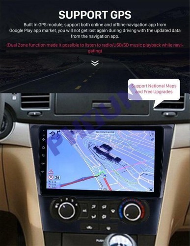 9" Android 10 Car Radio 1GB+16GB GPS Navigation For Chevrolet Epica 2006-2012 - Picture 5 of 12