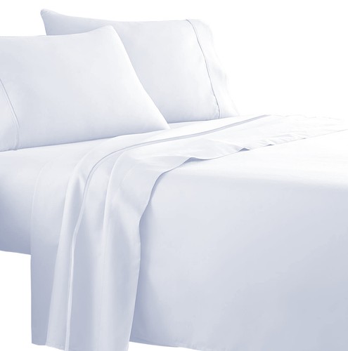 Scala 4-PCS 400TC Luxurious Egyptian Cotton Piping Sheet Set "15" - Picture 19 of 20