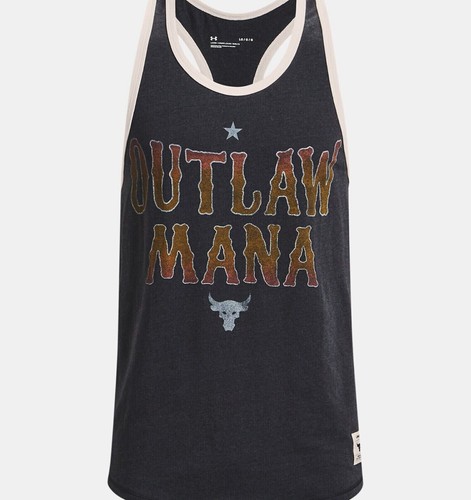 Under Armour Project Rock Size 2XL Tank Top Outlaw Mana Gray 1367120 010