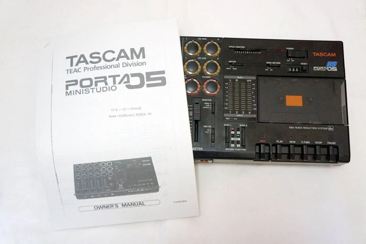 Tascam Porta 05 Ministudio Multitrack Cassette Recorder 4-track 4