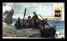 DR JIM STAMPS US COVER LANDING OF PILGRIMS FDC PYRRHUS HAND PAINTED 6 OF 10