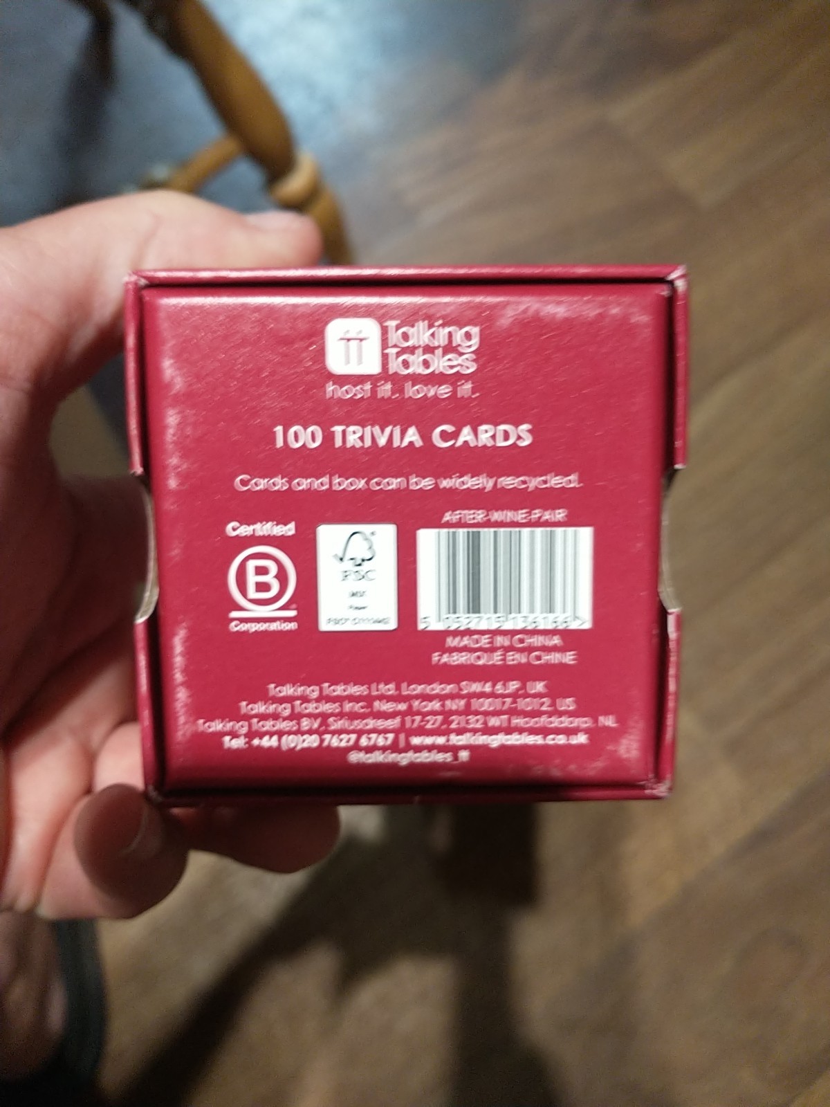 Talking Tables After Dinner Trivia Games Set Of 3