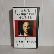 Rare Rage Against The Machine VHS Live In Germany Concert Rock Metal