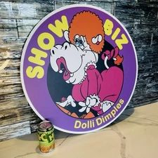 🌟Used Vintage Chuck E Cheese Sign Showbiz Pizza Restaurant Americana🌟