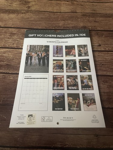 Typo Friends Kalender 2024 zum Basteln Upcycling - Bild 2 von 2