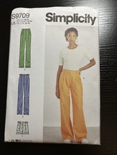 SIMPLICITY PATTERN S9709 MISSES PANTS  SHORTS SIZES 16-24 UNCUT