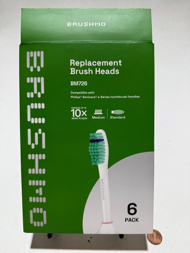 6er Pack Brushmo e-Series Total Clean Zahnbürstenköpfe mittelfeste Borsten BM726