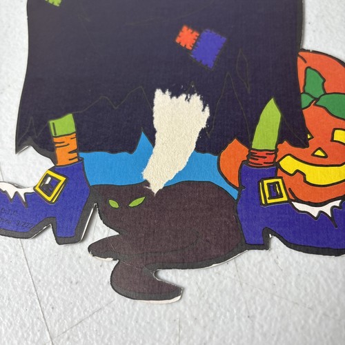 Dracula Frankenstein Mummy Witch Halloween Die Cut Vintage lot - Picture 5 of 5
