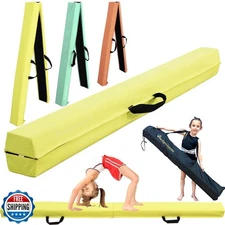 PreGymnastic 6FT/8FT/9.5FT Folding Balance Beam for Kids Ages 3-1