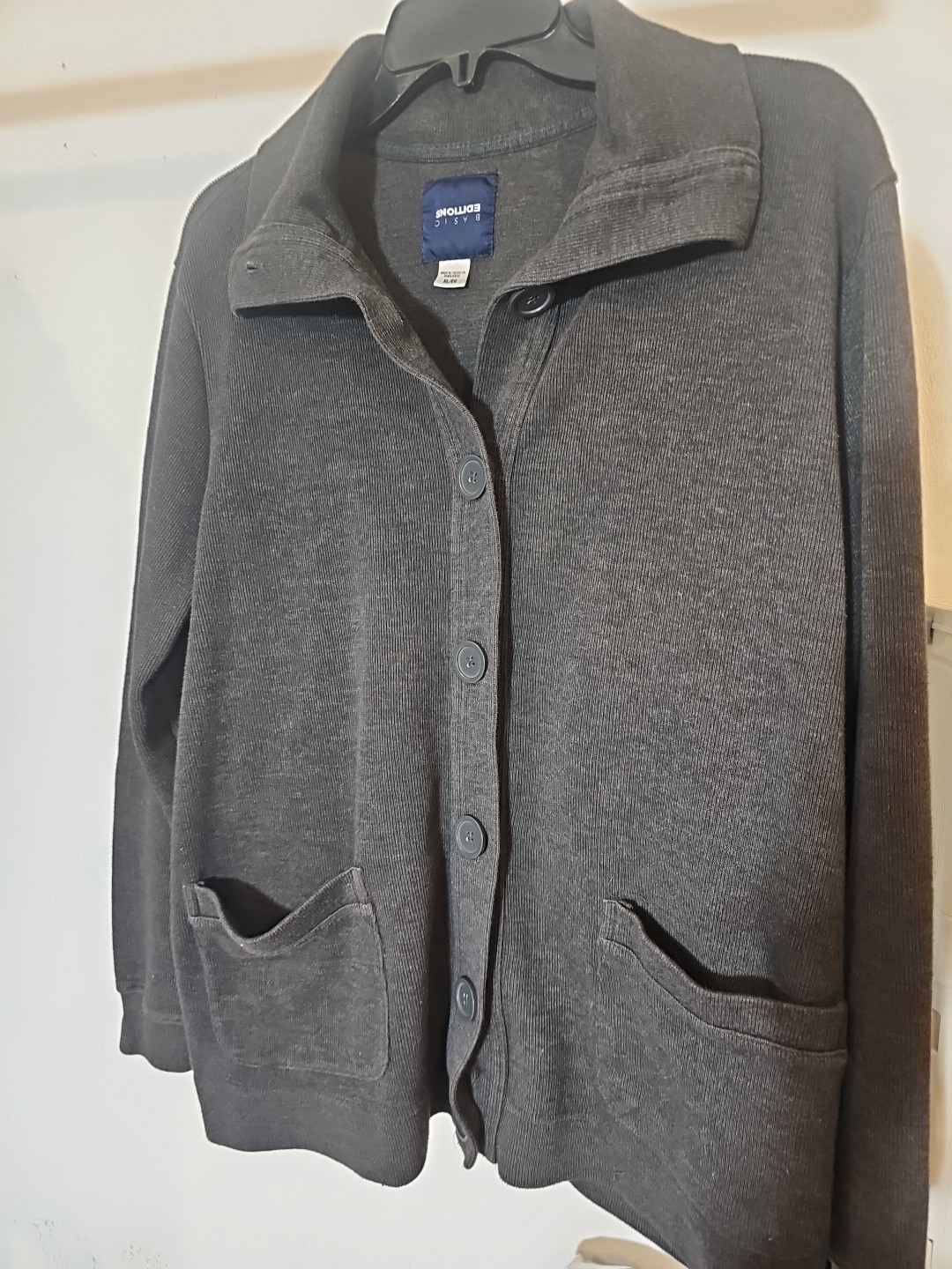 Basic Editions Xl Button Down Sweater - image 1