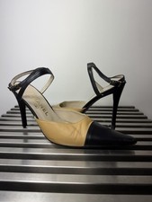Chanel Vintage 2000 slingback pumps women's size IT 37.5