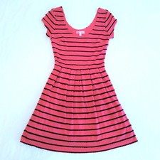 Candies Mini Dress Pink and Black Rick Rack Scalloped Ribbon Vintage Size XS