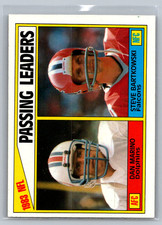 1984 Topps #202 1983 Passing Leaders (Dan Marino / Steve Bartkowski) RC