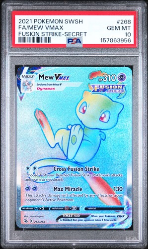 Mew VMAX graded PSA 10 for sale on eBay