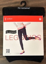 No nonsense Full Length Leggings 1 Pair Size M Black