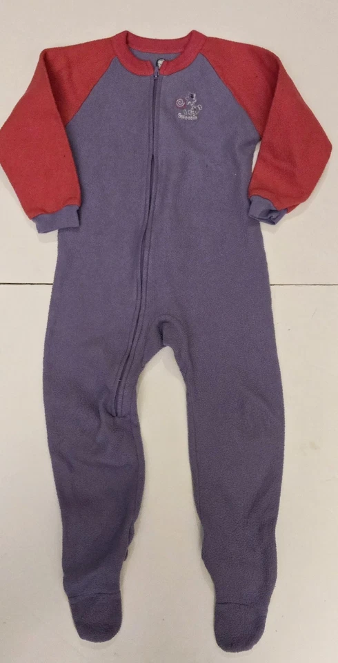 Lot of 4 Girl's  Size 4T Footed Sleepers Pajamas Fleece Winter Warm  Carter's - Image 3 of 4