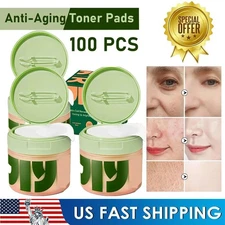 Skincare Anti-Aging 100PCS, Dark Spot &Wrinkle Minimizing Toner Pads