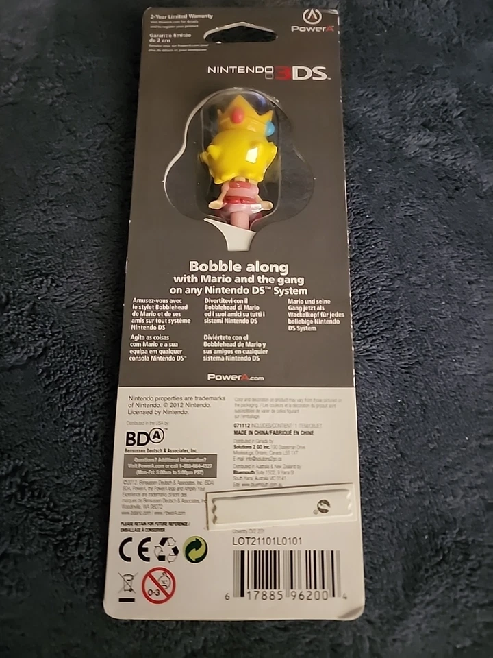 New Baby Princess Peach Nintendo 3DS Stylus Bobble Action Bobblehead Super Mario - Image 2 of 4