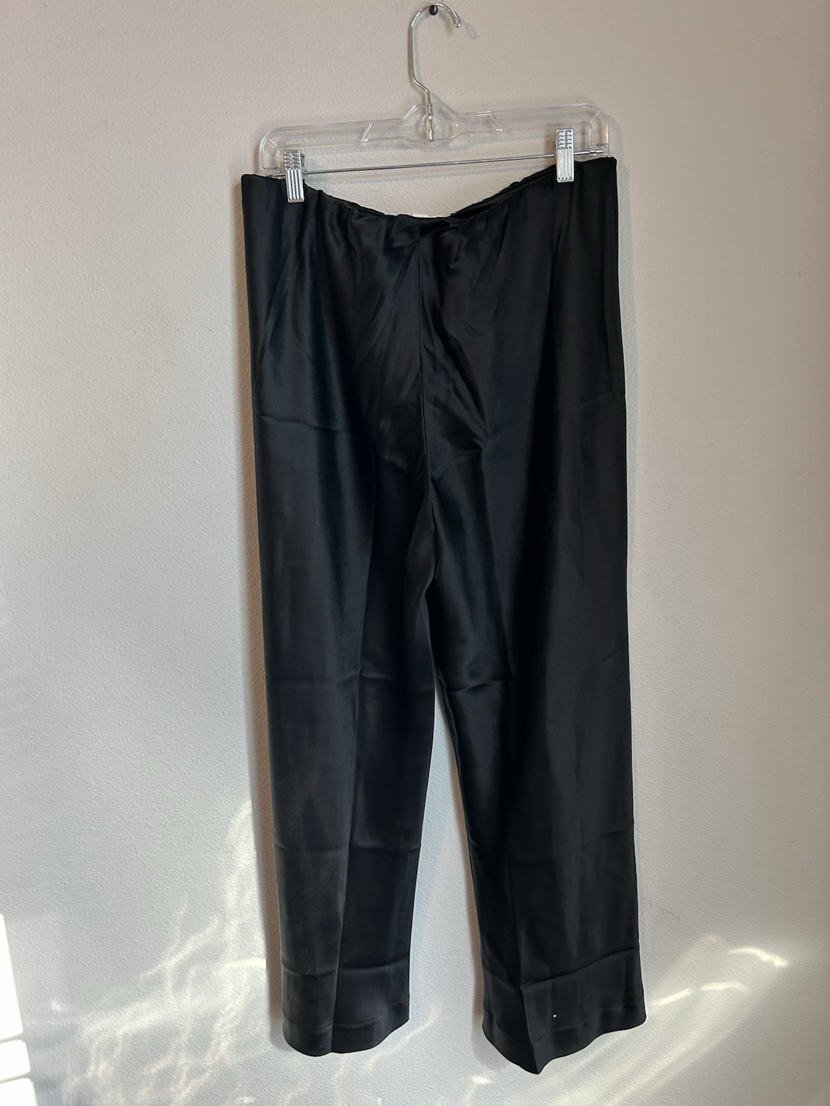 Women’s Lilysilk Pants Full Bias Cut Silk Pant Black 100% Mulberry Silk Size 10P