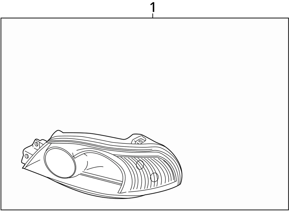 Faro delantero derecho pasajero Kia Sedona 2002-2005 OEM XV24K Foto 4 de 4