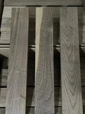 Set 16pc Dark Walnut lumber Board 1”x1,5”x12”(11”3/4) walnut wood boards