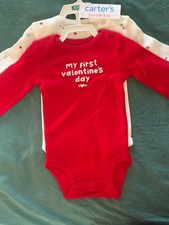 Carter's Just One You 2 pc My First Valentine's Day Outfits Size NB, 3M, 9M, 12M