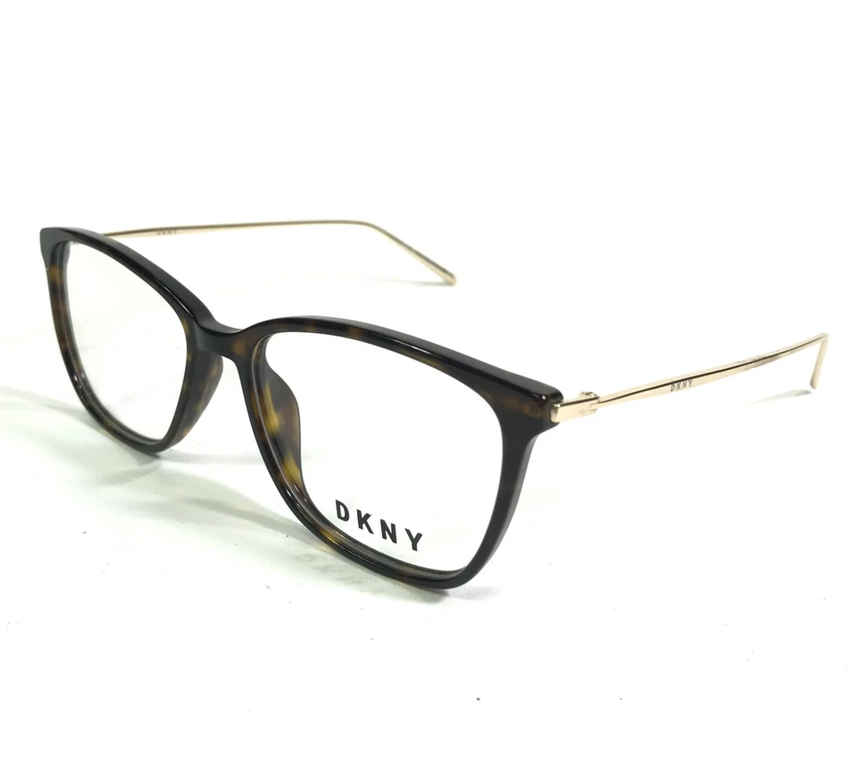Monturas para gafas DKNY DK7001 237 borde completo cuadrado dorado tortuga 53-16-135 Foto 4 de 4
