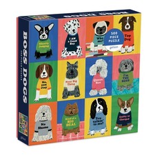 Galison Boss Dogs 500 Piece Family Puzzle From Galison - Featur