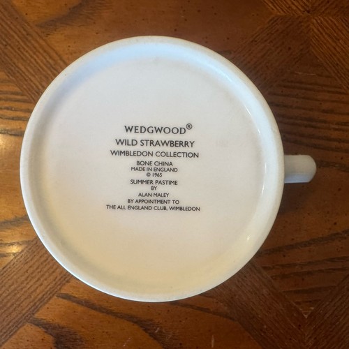 Rara tazza vintage WEDGWOOD Wild Strawberry collezione Wimbledon 1965 passatempo estivo - Foto 8 di 10