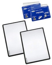 MAGDEPO reading magnifying sheet magnifying glass loupe 2 sheets each