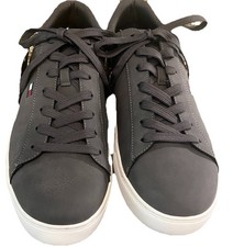 Tommy Hilfiger Para hombres Brecon Zapatillas bajas con cordones Nuevas con etiquetas Gris Logo Puntera Redonda 13
