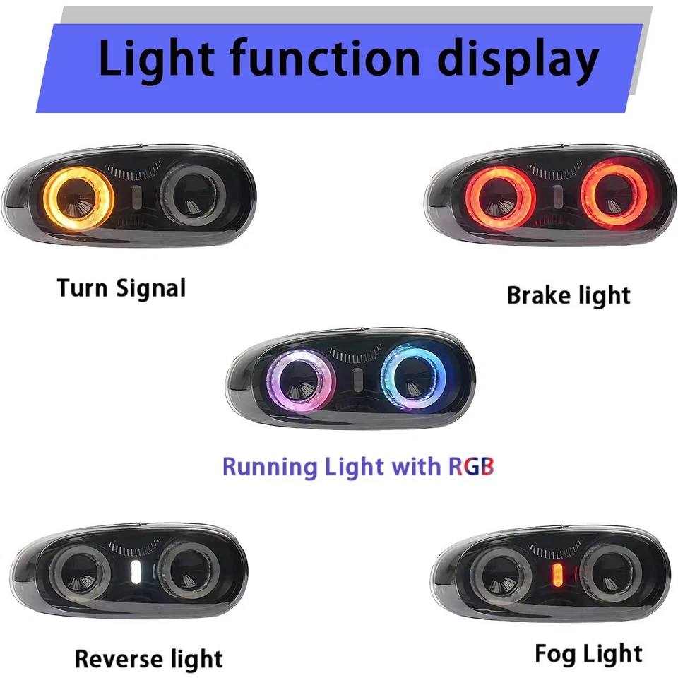 Conjunto de luces traseras LED SINDAR RGB transmisor dinámico para Mazda MX-5 NC 2005-2015 Foto 3 de 4