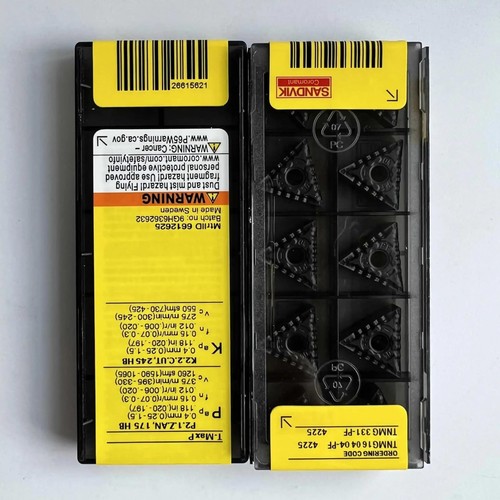 SANDVIK / TNMG160404-PF 4225 /Carbide CNC Blade 10 Pcs - Picture 3 of 5