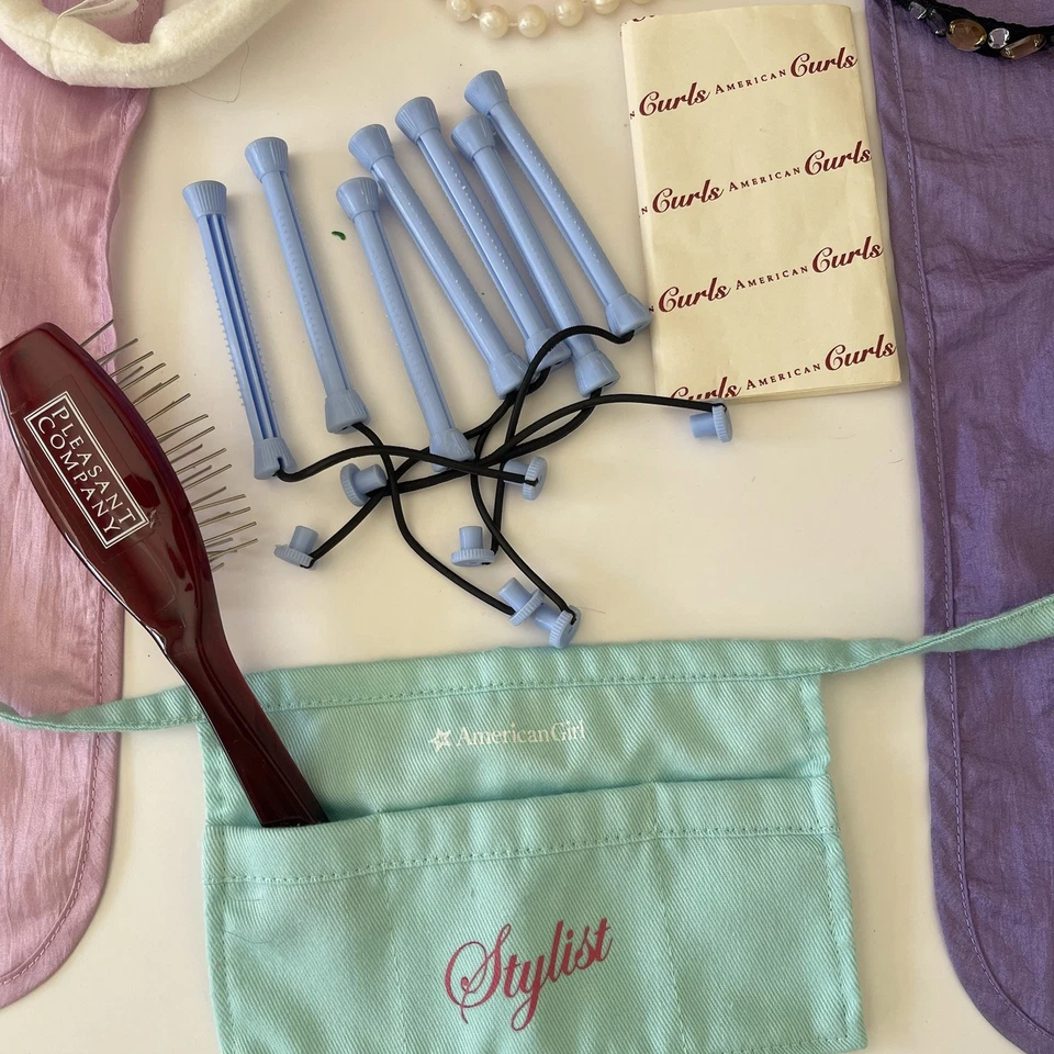 LOTE 100% Muñeca American Girl Marca 18” Accesorios de Peinado Salón de Belleza Juego Foto 4 de 4