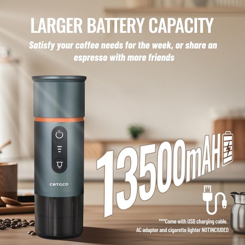 Portable Espresso Coffee Maker: 12V Mini Electric Travel Expresso Machine - A... - Picture 3 of 7