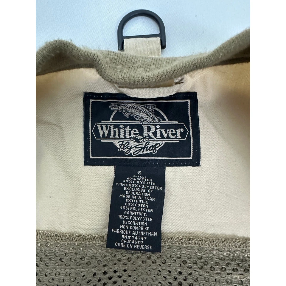 White River Fly Shop JOURNEYMAN Malla Pesca con Mosca SM Chaleco Soporte para Moscas Bolsillo Foto 4 de 4