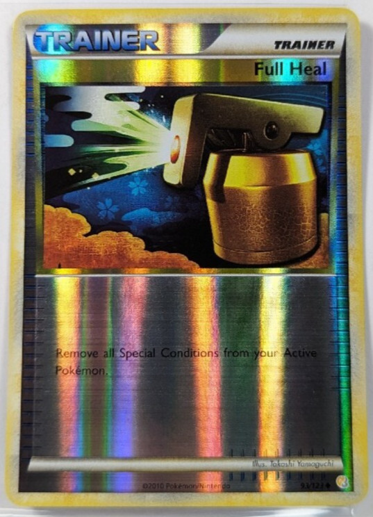 Pokémon TCG Full Heal Heartgold Soulsilver 93/123 Reverse Holo Uncommon NM
