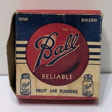 VINTAGE Ball Reliable Jar Rubbers 12 Count w/ Original Box All Canning Methods
