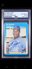 1987 Fleer Bo Jackson #369 Kansas City Royals Auto PSA Auth 85411794