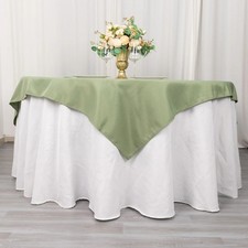 EUCALYPTUS SAGE GREEN 54" Premium Quality SQUARE POLYESTER TABLECLOTH Wedding