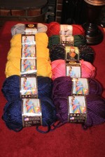 Lion Brand Hometown Yarn Lot of 12 Skeins