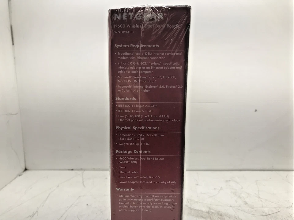 NEW NETGEAR N600 Dual Band Wi-Fi Router (WNDR3400) - Image 2 of 4