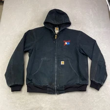 Carhartt J131 BLK Large Black Insulated Work Jacket Goins Painting