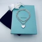 22” RARE LENGTH Return To Tiffany & Co LOVE Lock Necklace in Silver w Packaging
