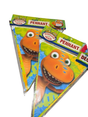 Dinosaur Train Party Decorations New table cloth, banner, Cupcake Decor Pennant - Picture 3 of 4